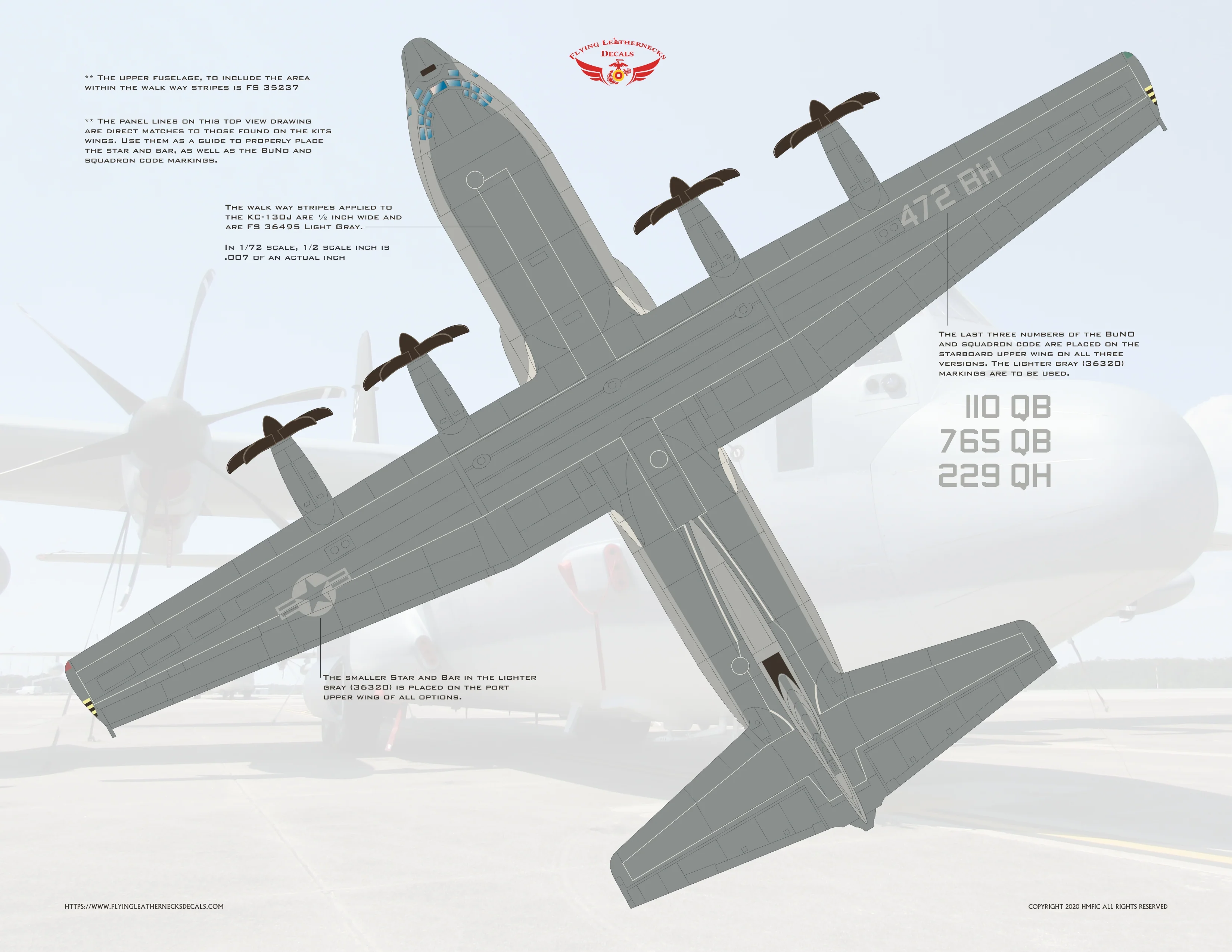 1/72 Scale USMC KC-130J Hercules