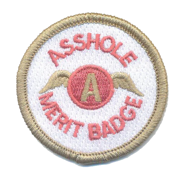 A**hole Merit Badge Patch