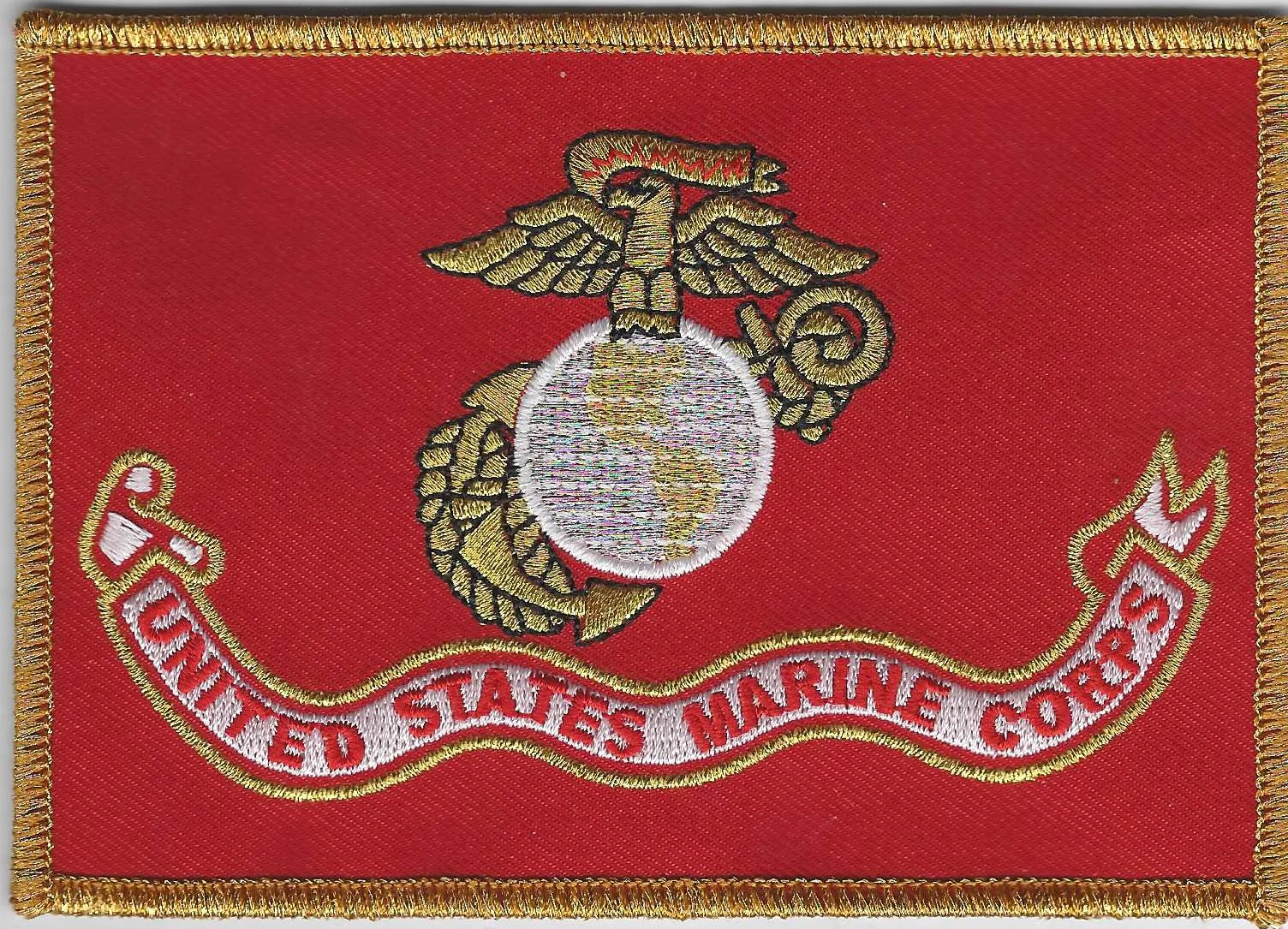 Officially Licensed Large USMC Flag Patch