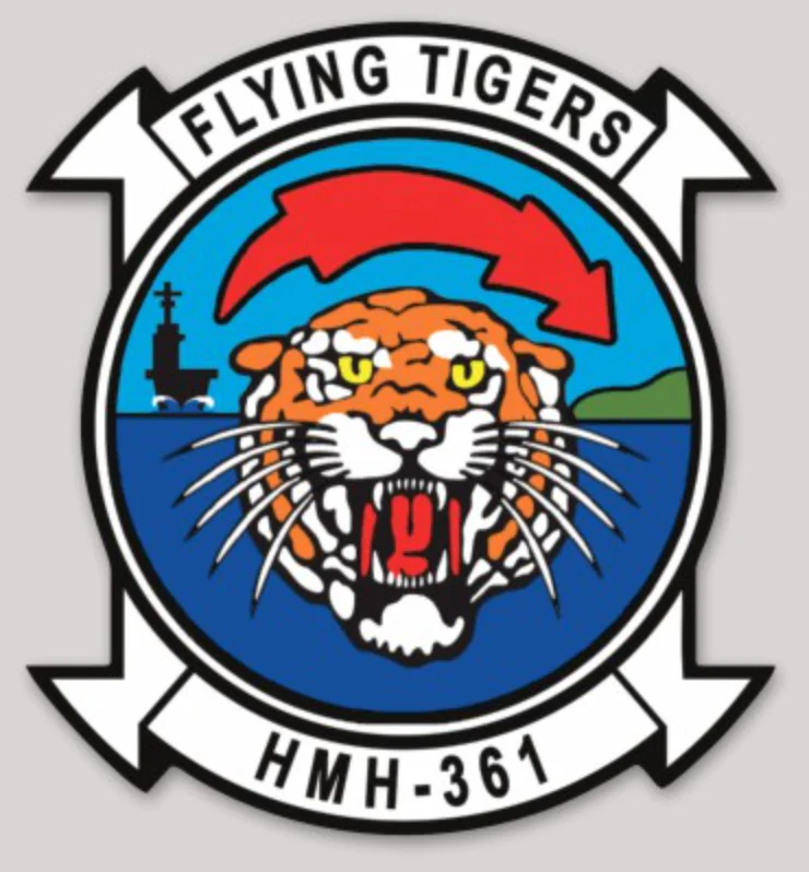 Officially Licensed USMC HMH-361 Flying Tigers Sticker