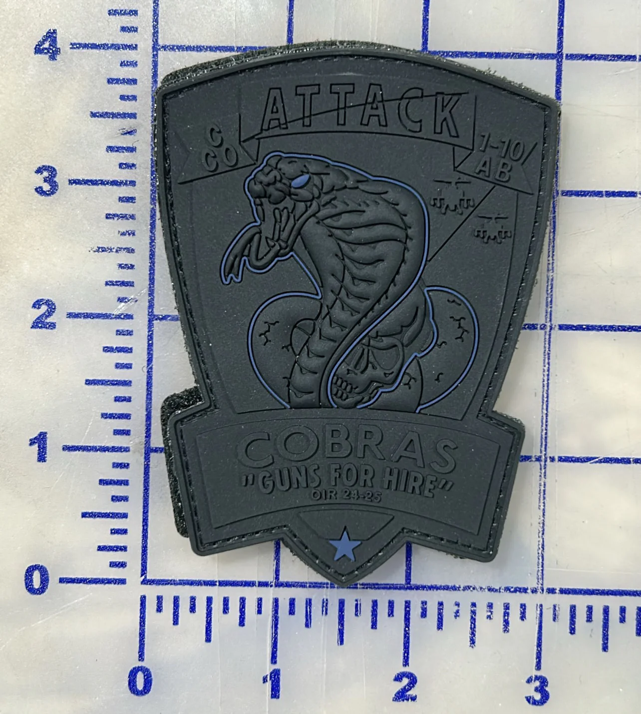 C Co 1-10 Attack Battalion PVC Patch