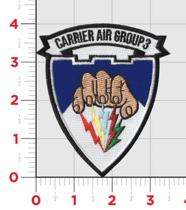 Officially Licensed US Navy Carrier Air Group CVW-3 Patch