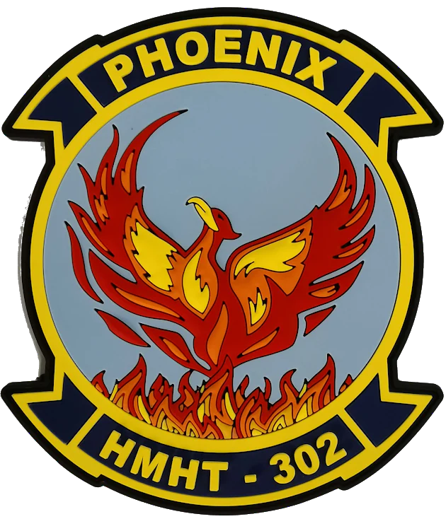Officially Licensed HMHT-302 Full Color Squadron Patch