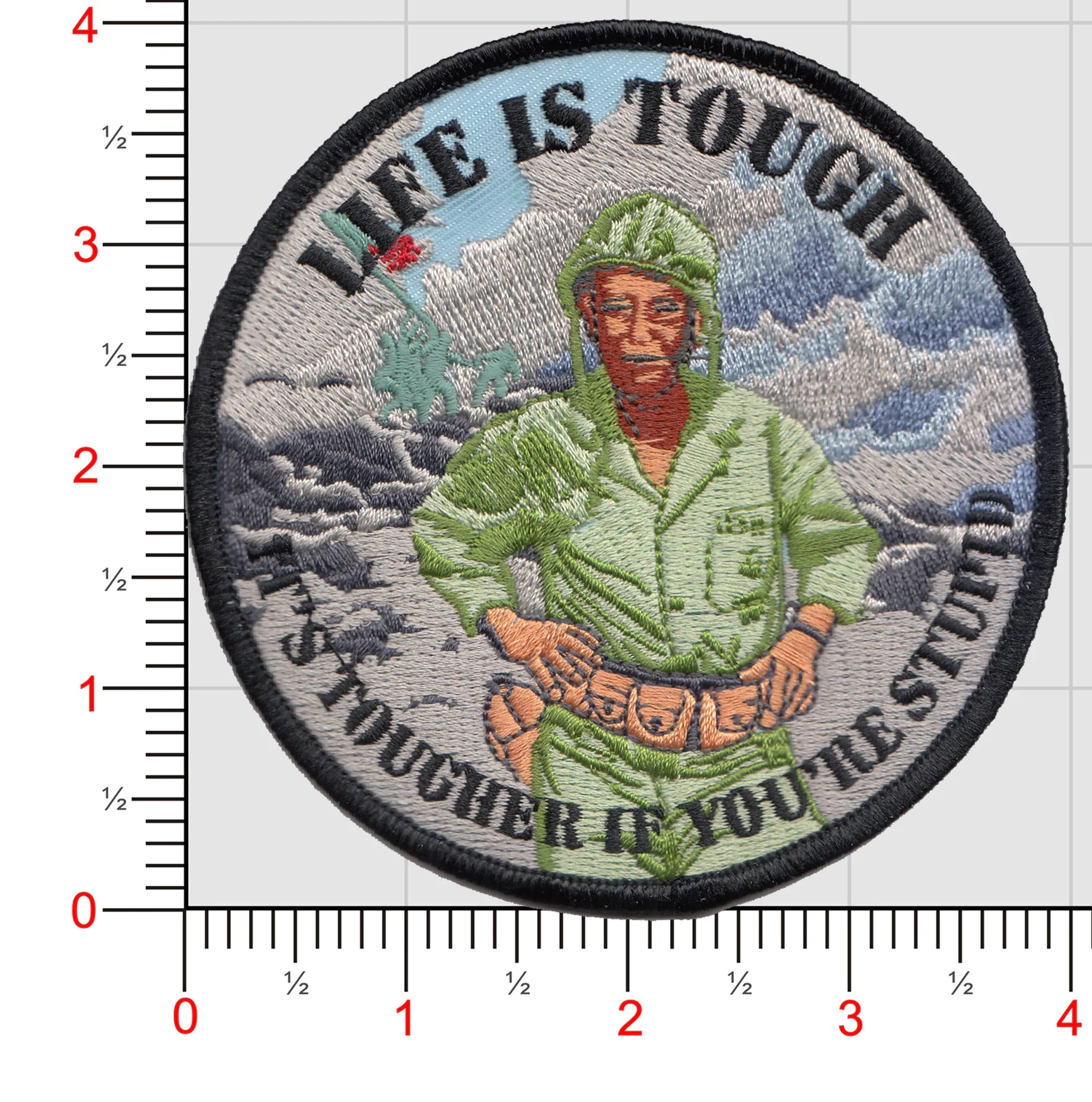 John Wayne Life is Tough, It's Tougher If You're Stupid Patch