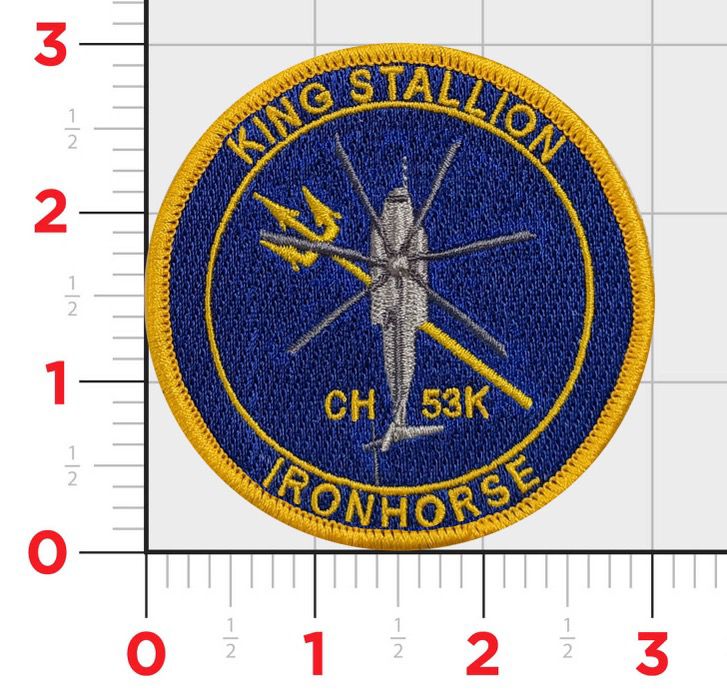 Official HMH-461 Ironhorse CH-53K King Stallion Shoulder Patch