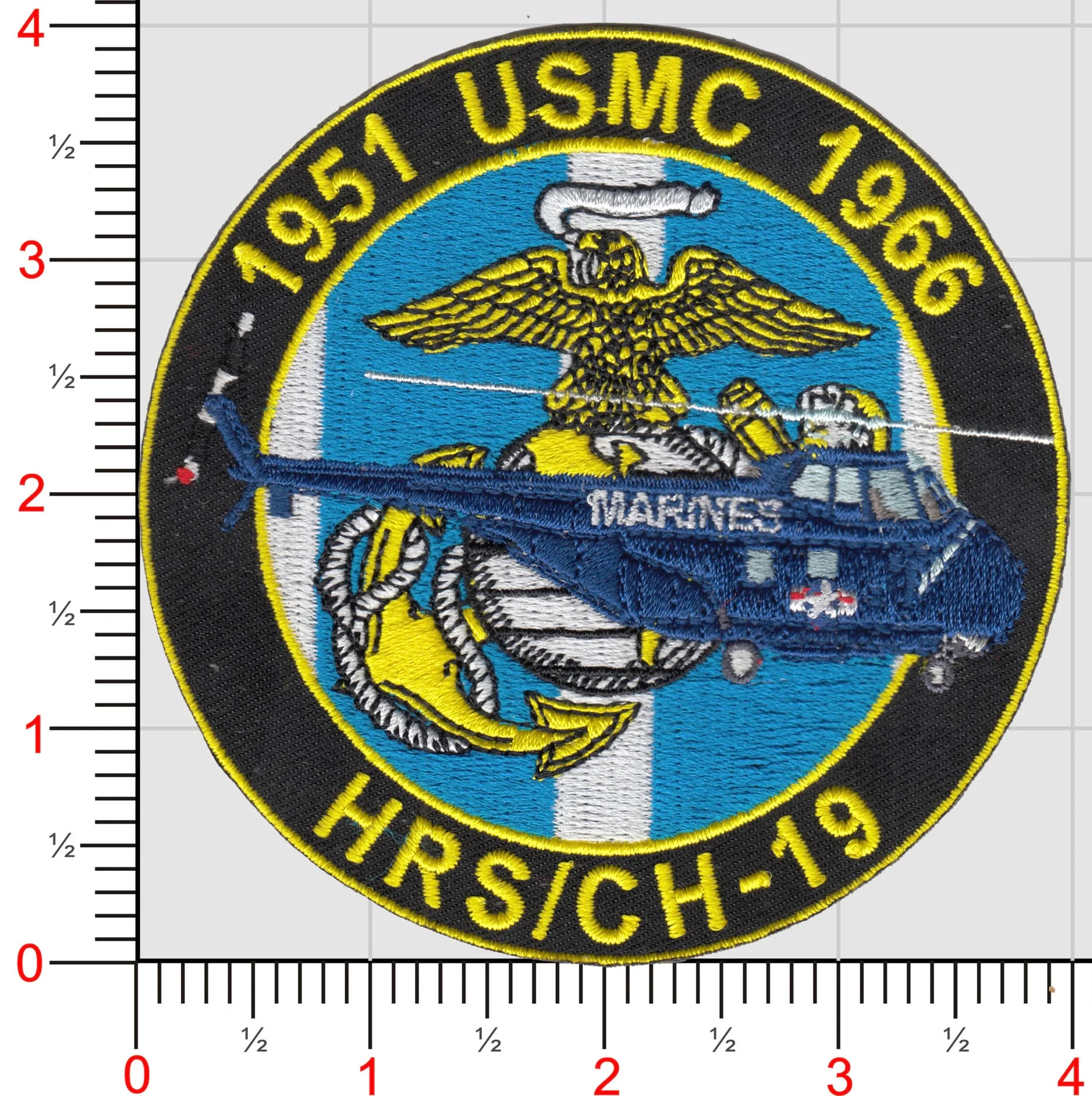 Officially Licensed USMC HRS/CH-19 Korean War Patch