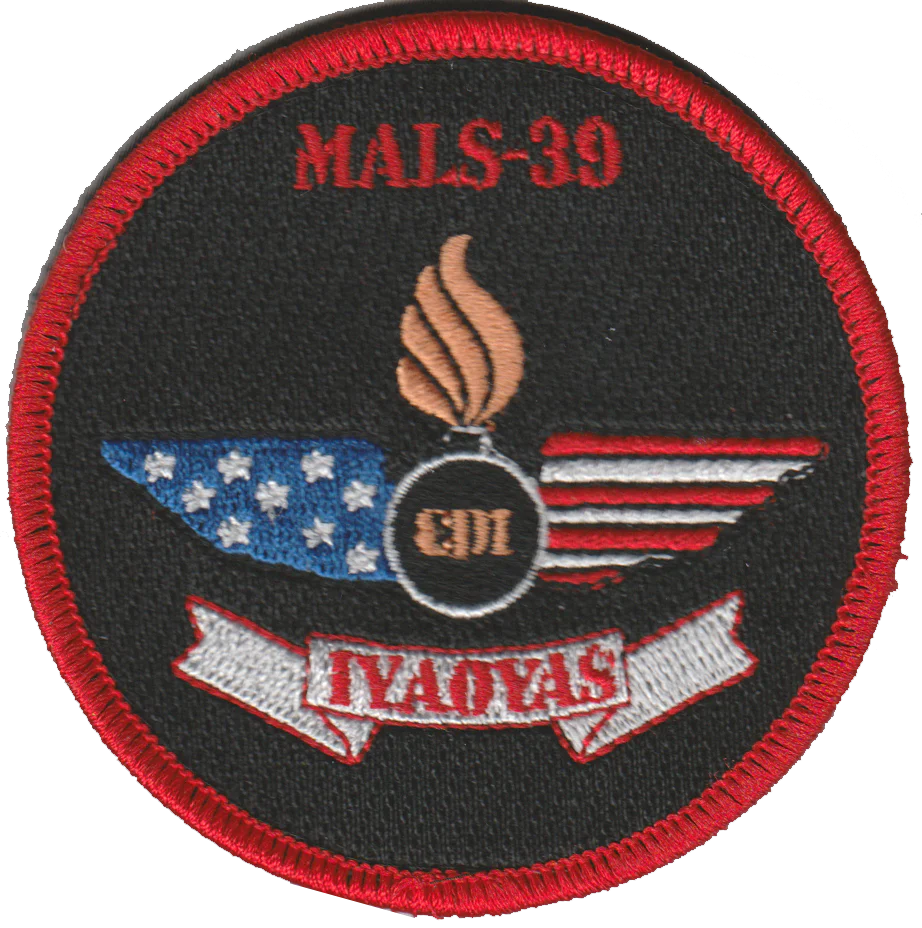 Official MALS-39 Hellhounds Flightline Qual Patches