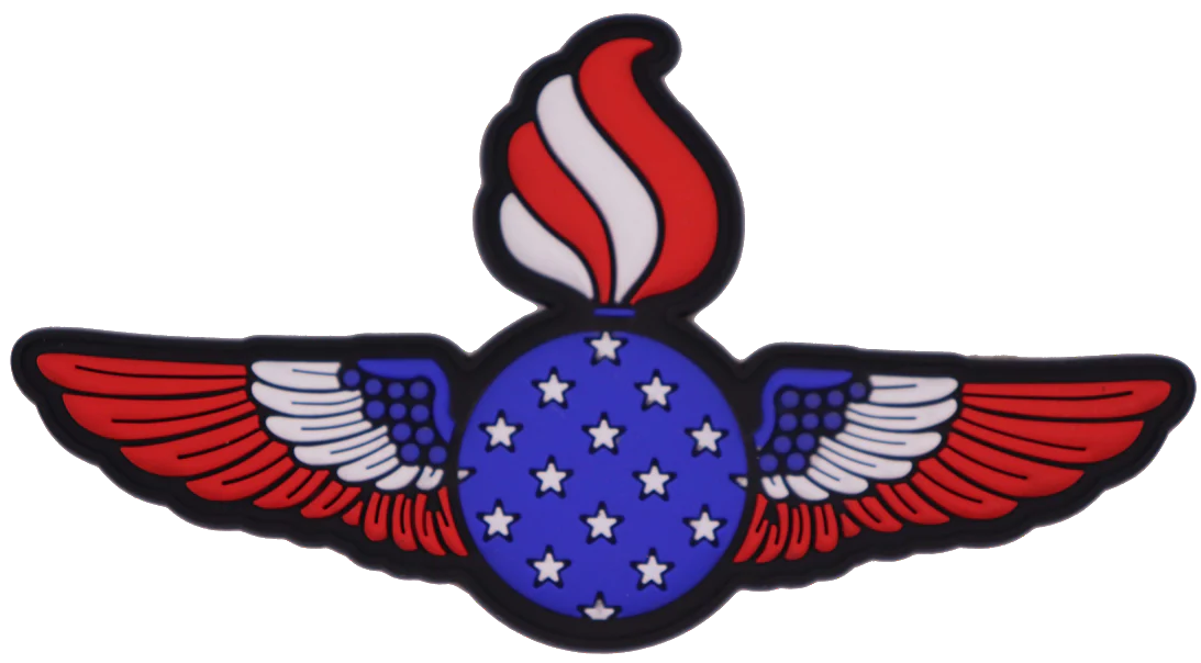 4th of July Ordnance Wings PVC Patch