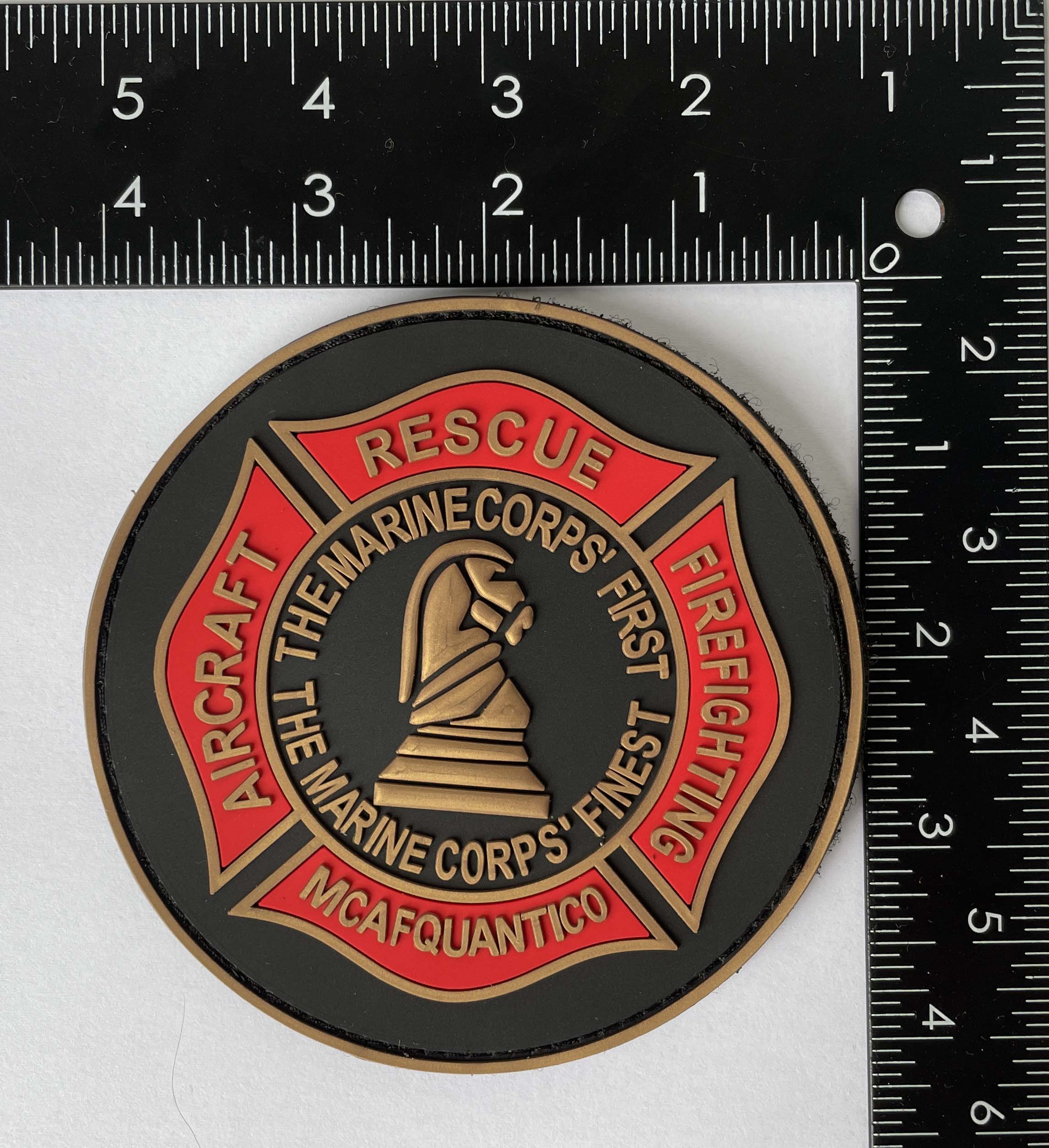 Officially Licensed USMC Crash Crew MCAF Quantico Patch