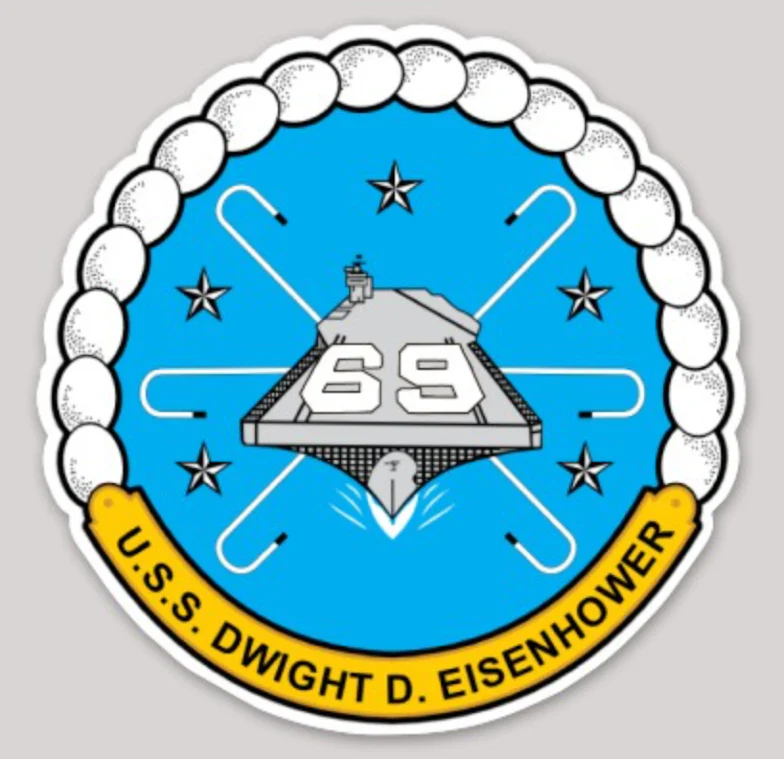 USS Eisenhower  CVN-69  Aircraft Carrier sticker