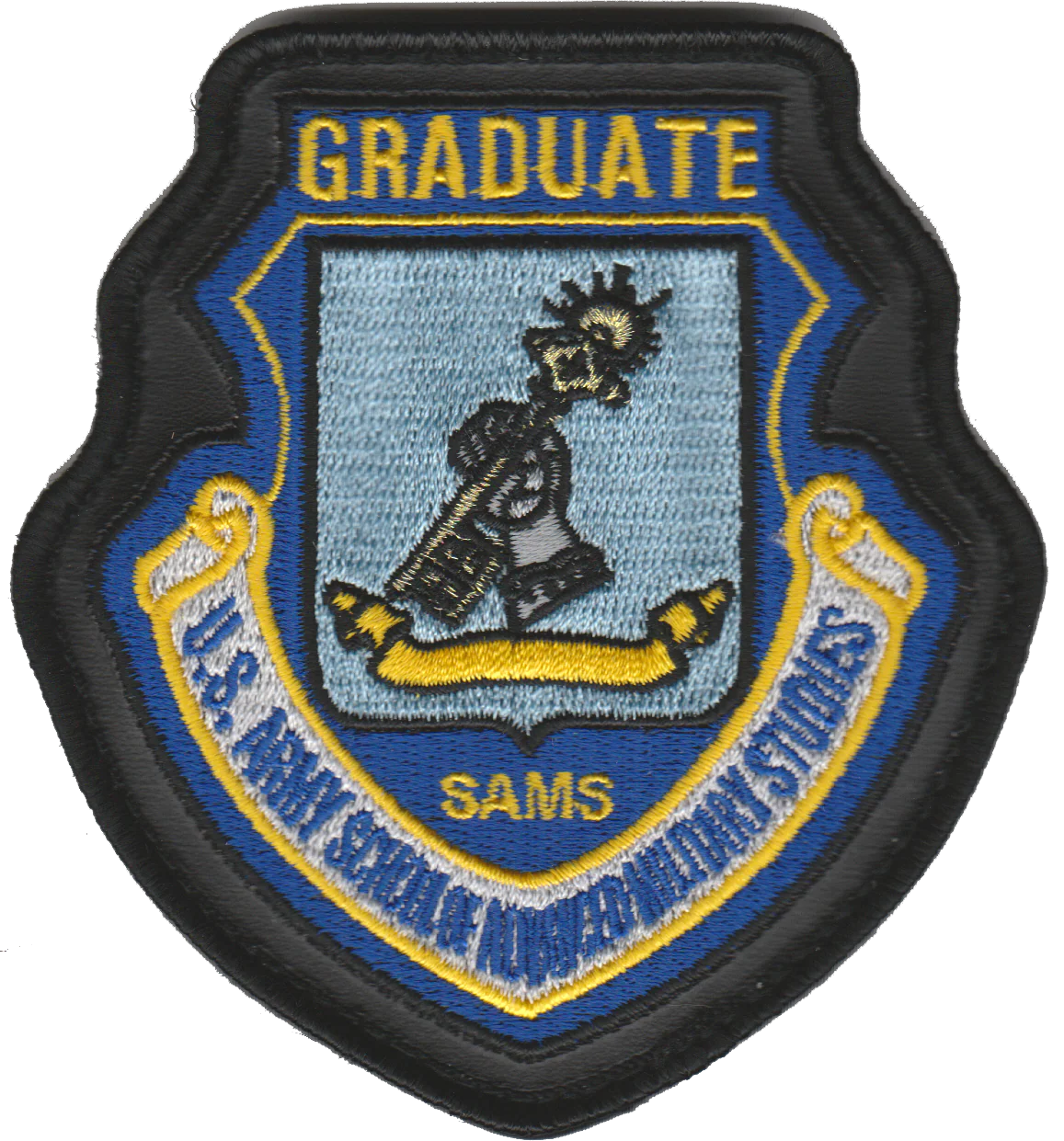 USAF SAMS Graduate Leather Edge Patch