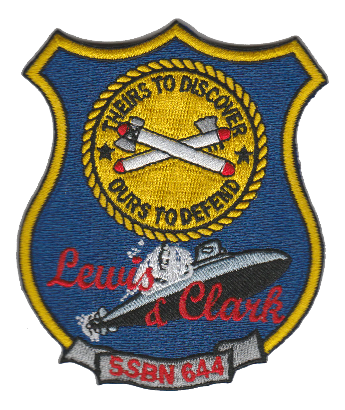Officially Licensed US Navy USS Lewis & Clark SSBN-644 Patch