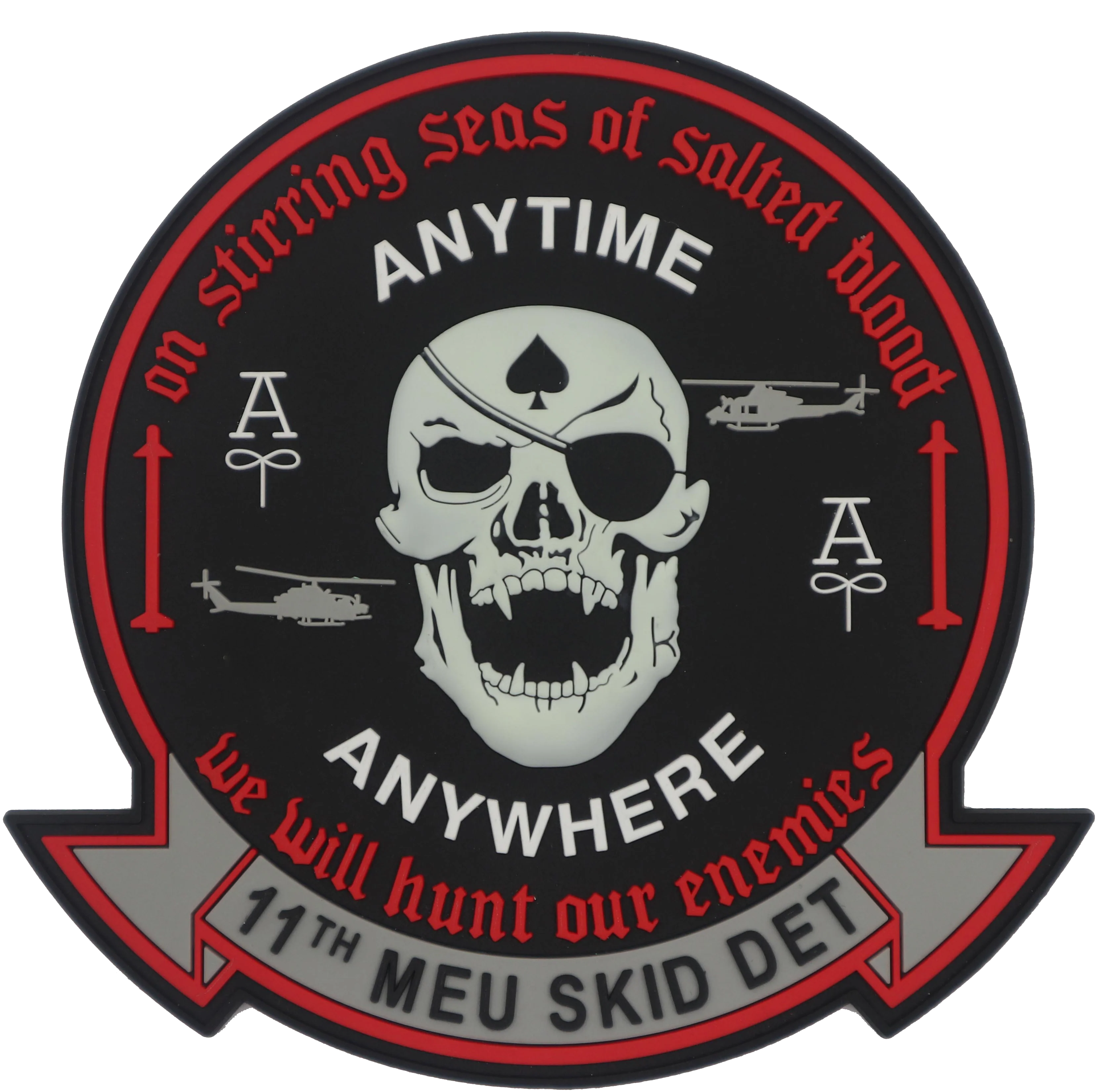 Official HMLA-267 11th MEU Skid DET PVC Patch