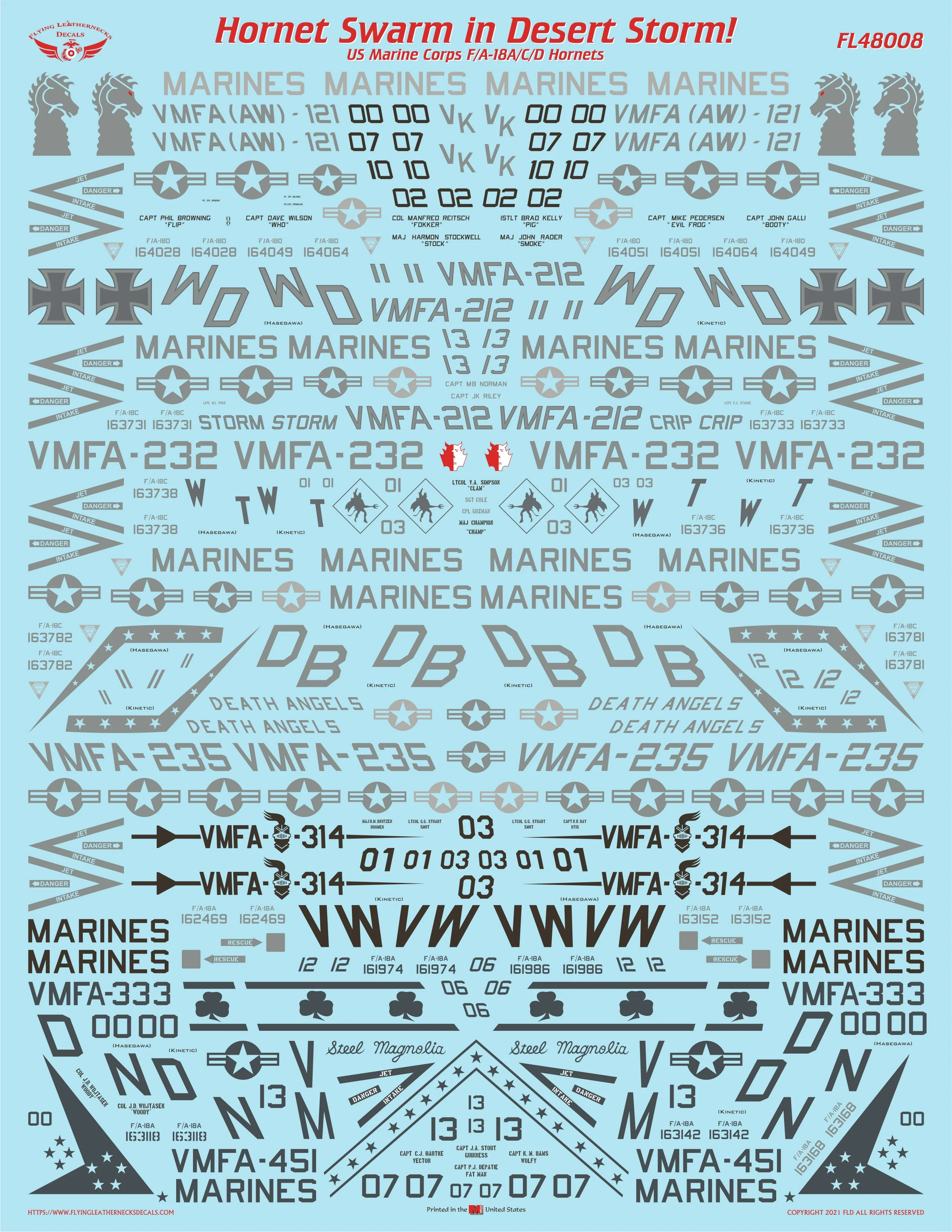 F/A-18A/C/D Hornet Swarm in Desert Storm