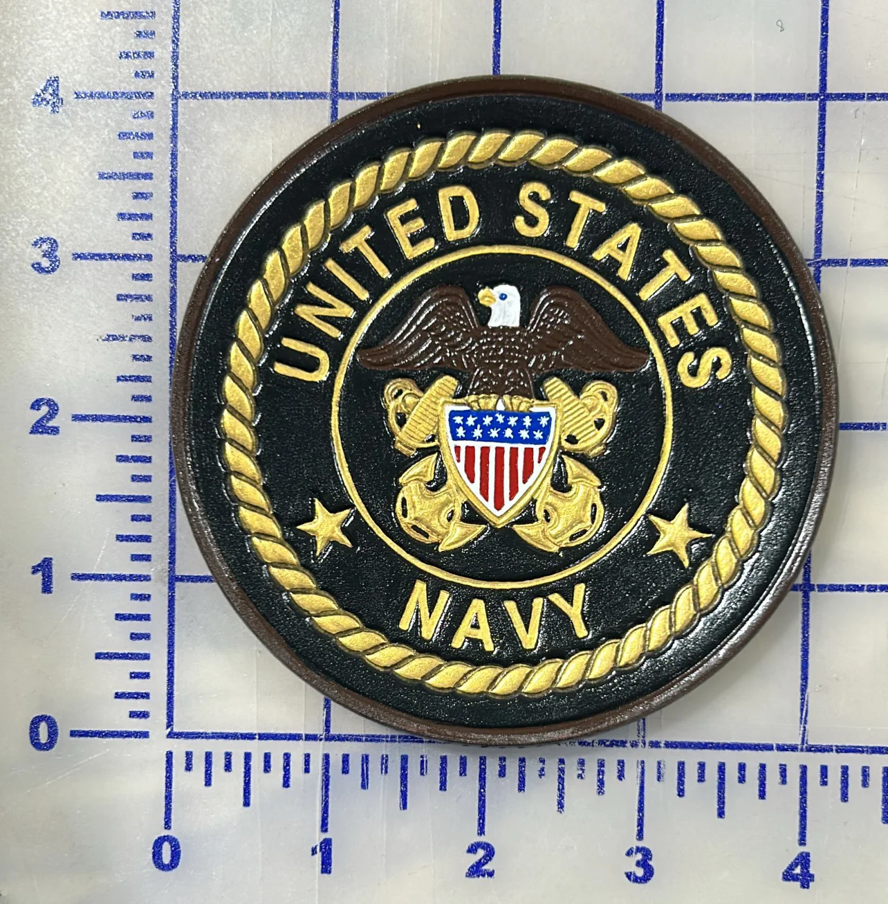 Officially Licensed US Navy Officer Crest Leather Patches