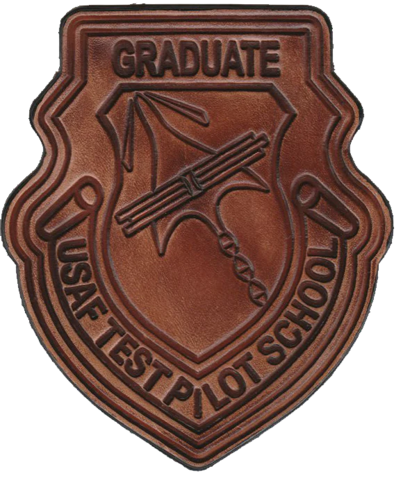 USAF Test Pilot Leather Patch