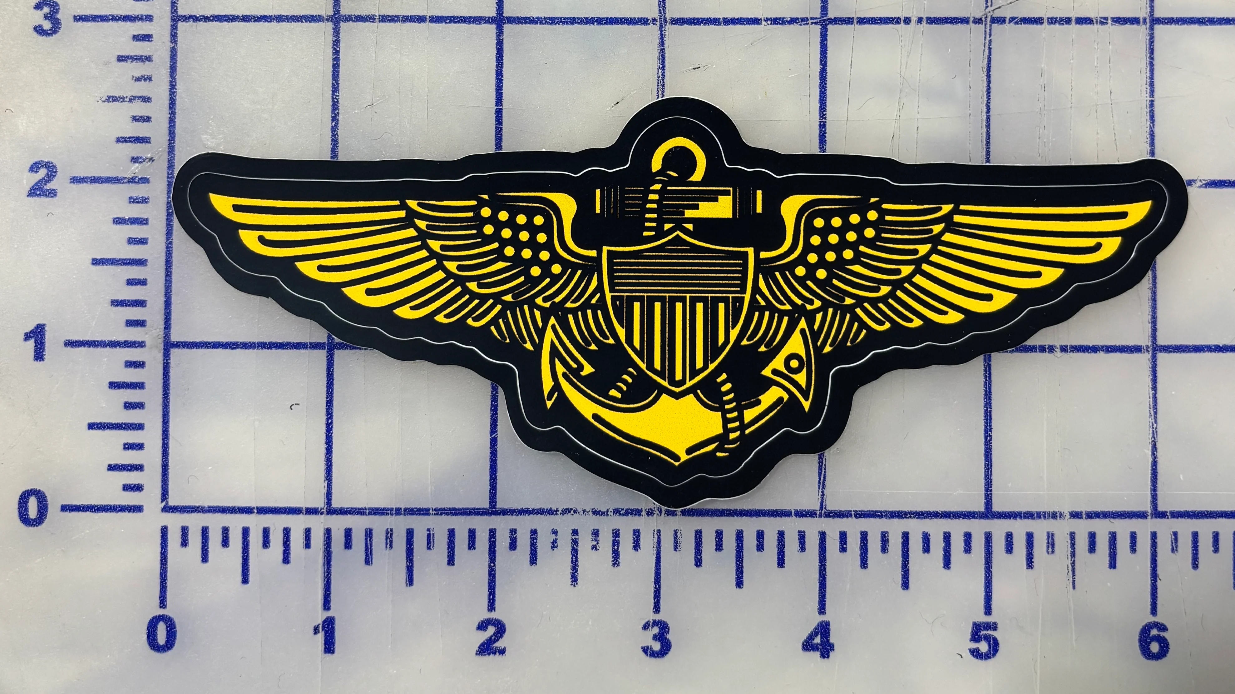 Navy/USMC Aviator Wings Sticker