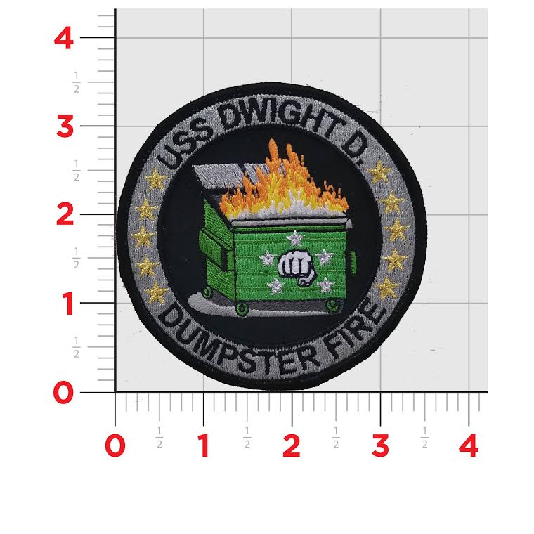 USS Eisenhower CVN-69 Dumpster Fire Patch