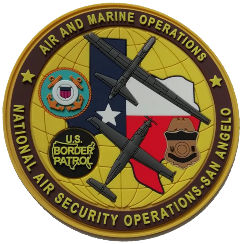 CBP NASOC San Angelo Air & Marine PVC Patches