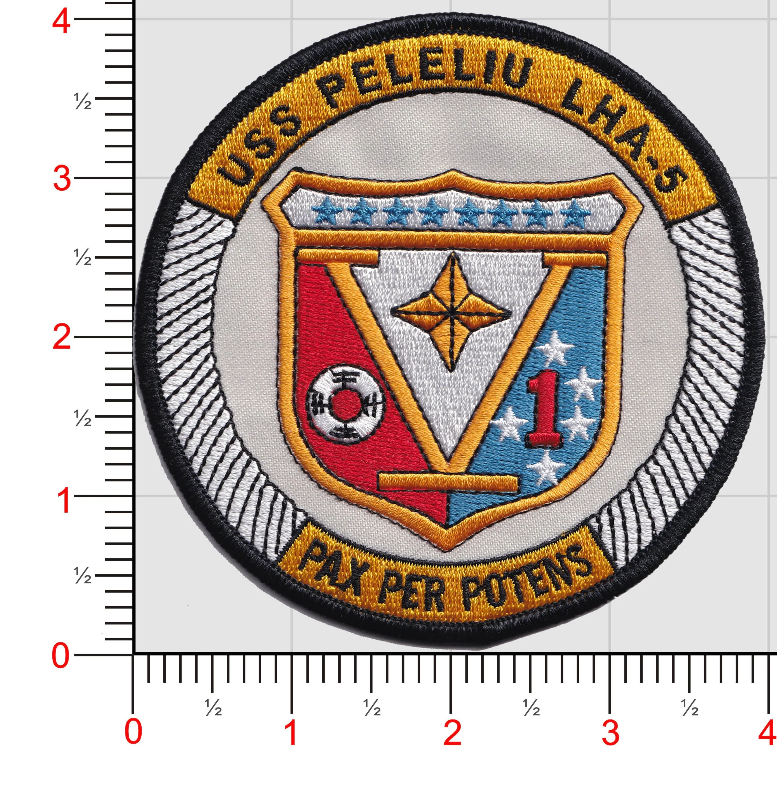 Officially Licensed US Navy USS Peleliu LHA-5 patch