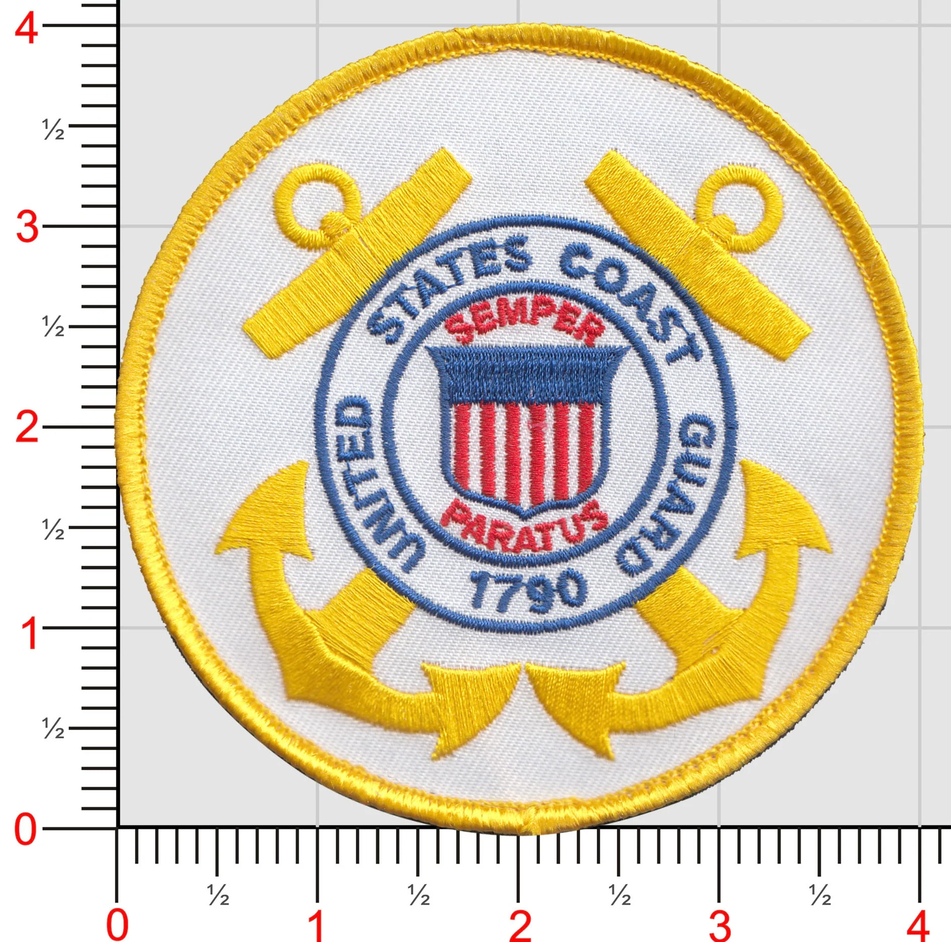 US Coast Guard White Patch