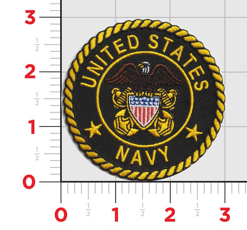 Officially Licensed US Navy Officer's Crest Patches