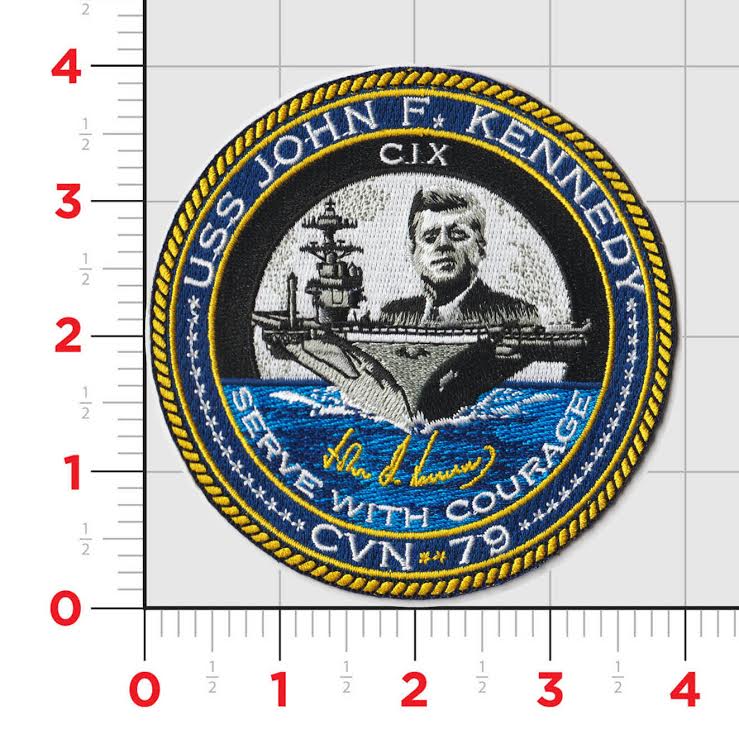 Officially Licensed US Navy USS John F Kennedy CVN-79 Patch