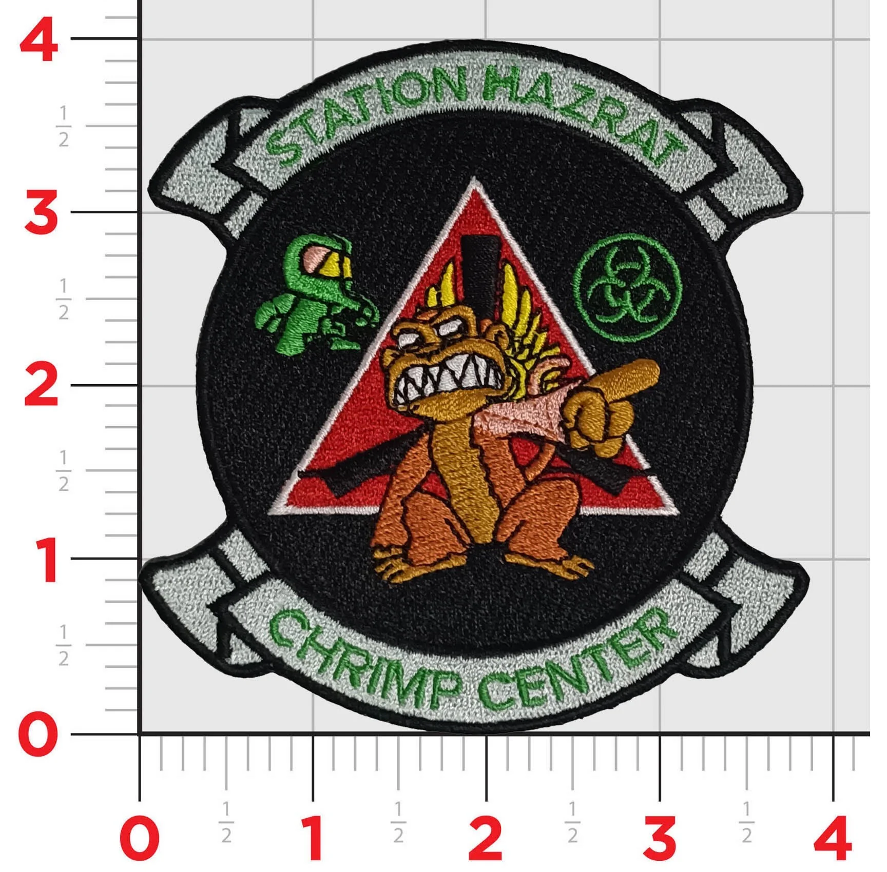New River Hazmat Chrimp Center Patches