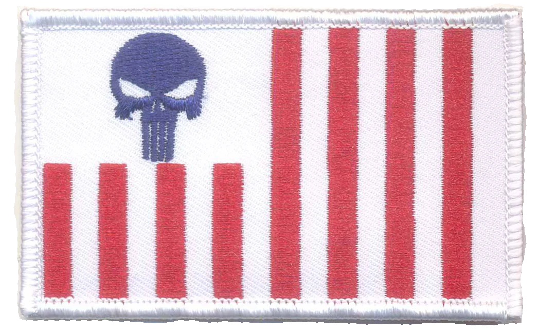 US Customs Ensign with Punisher Skull Patch