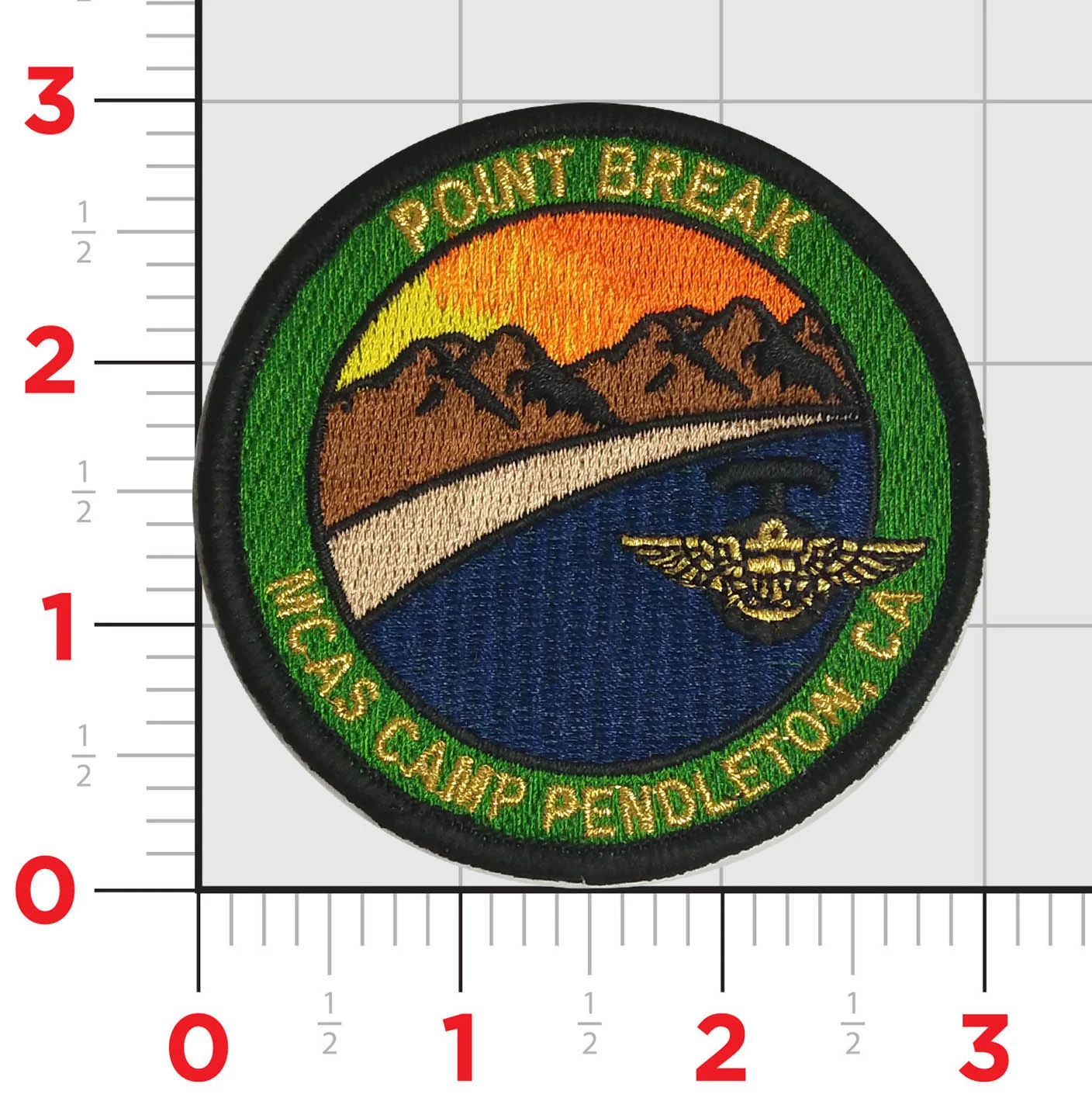 Official MCAS Camp Pendleton H&HS Point Break Shoulder Patch