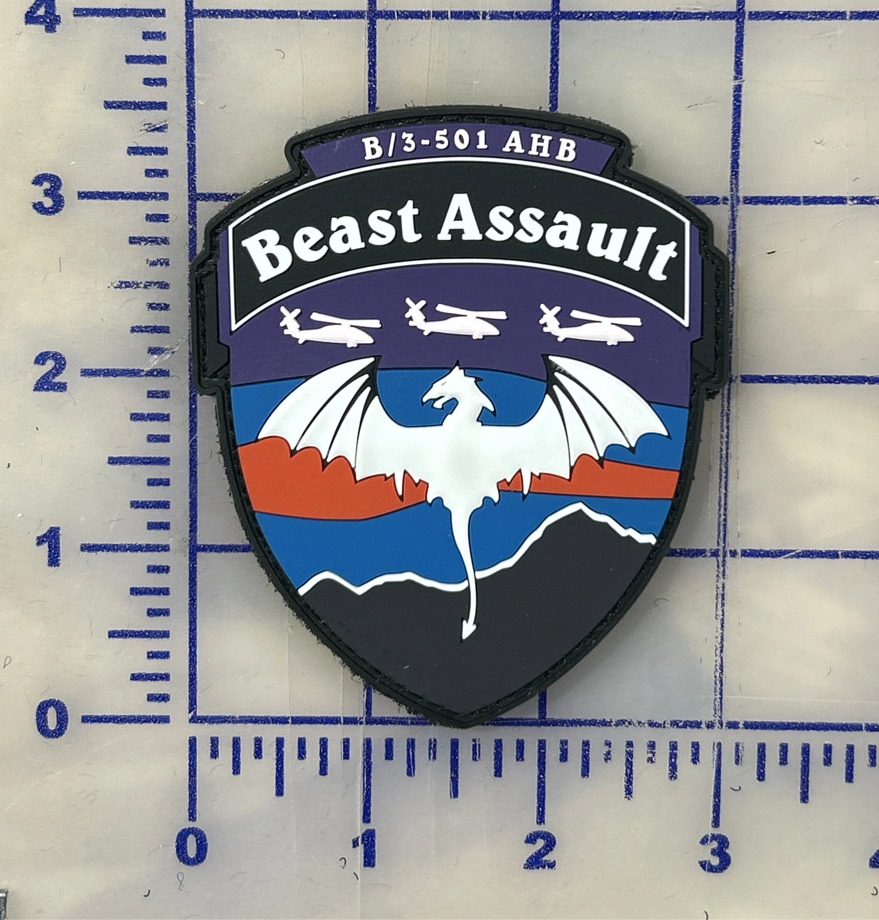 US Army B/3-501 Beast Assault Patches