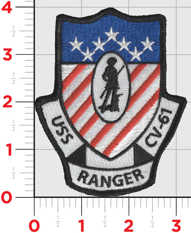 Officially Licensed US Navy USS Ranger CV-61 Patch