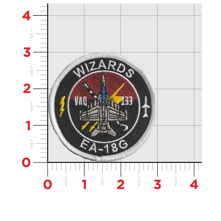 Official VAQ-133 Wizards EA-18 Shoulder Patch