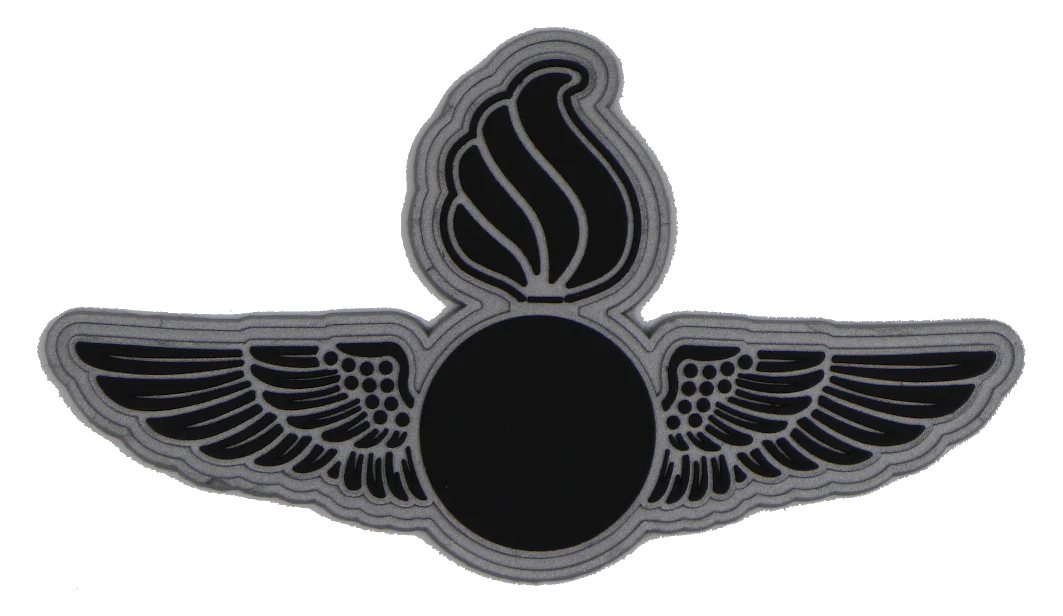Black Ordnance Wings PVC Patch