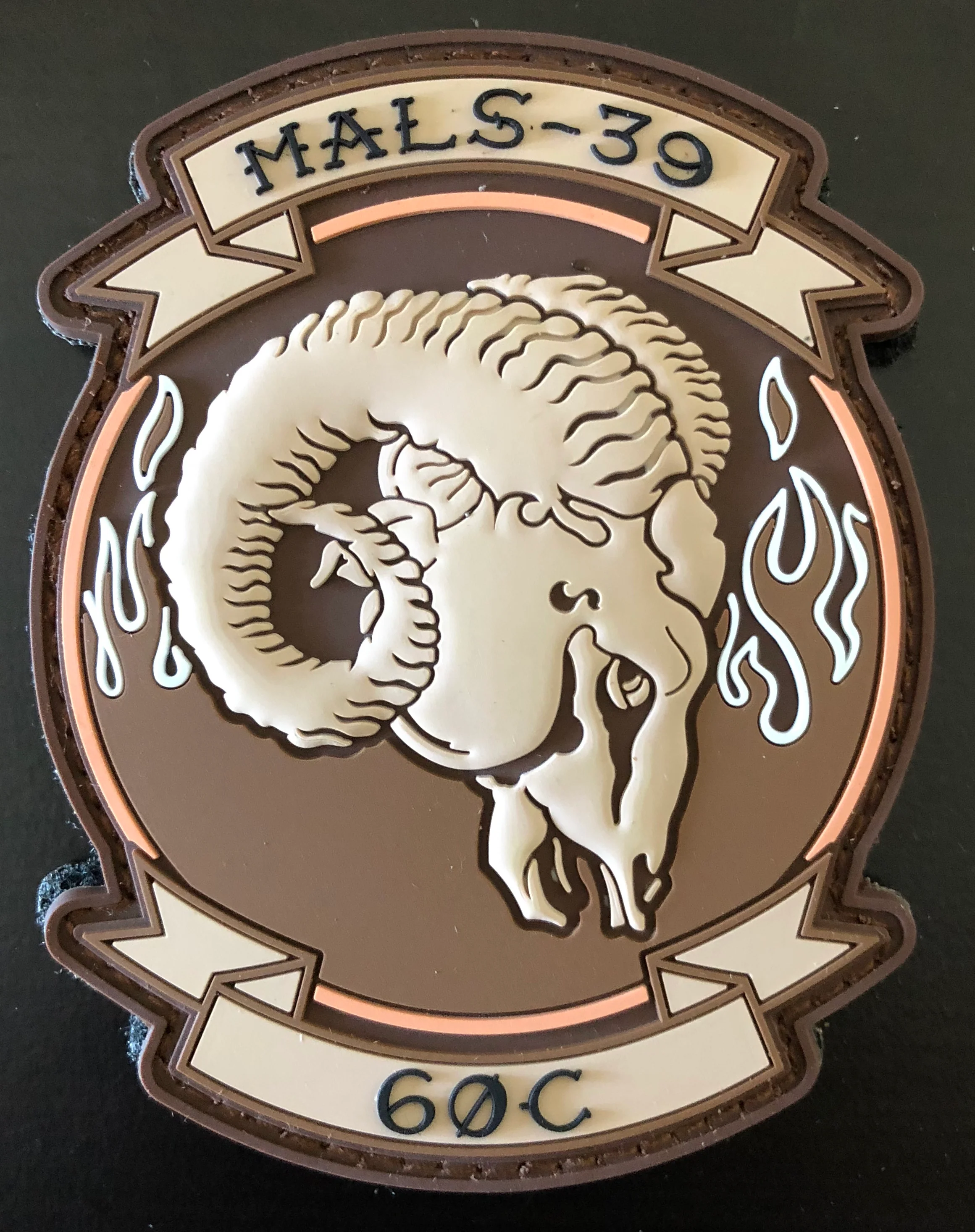 Official MALS-39 Desert Tan PVC 60C Patch