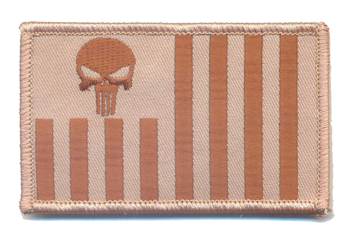 US Customs Ensign with Punisher Skull Patch