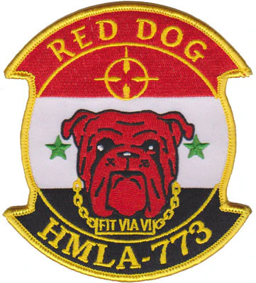 Official HMLA 773 Red Dogs Iraq Patch
