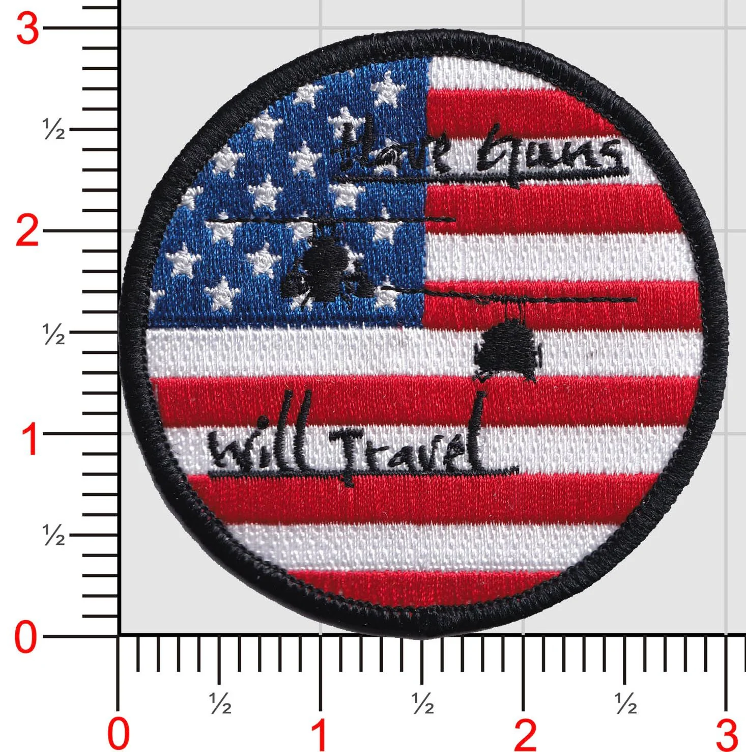 Official HMLA-167 Warriors Have Guns Will Travel 4th of July Shoulder Patch
