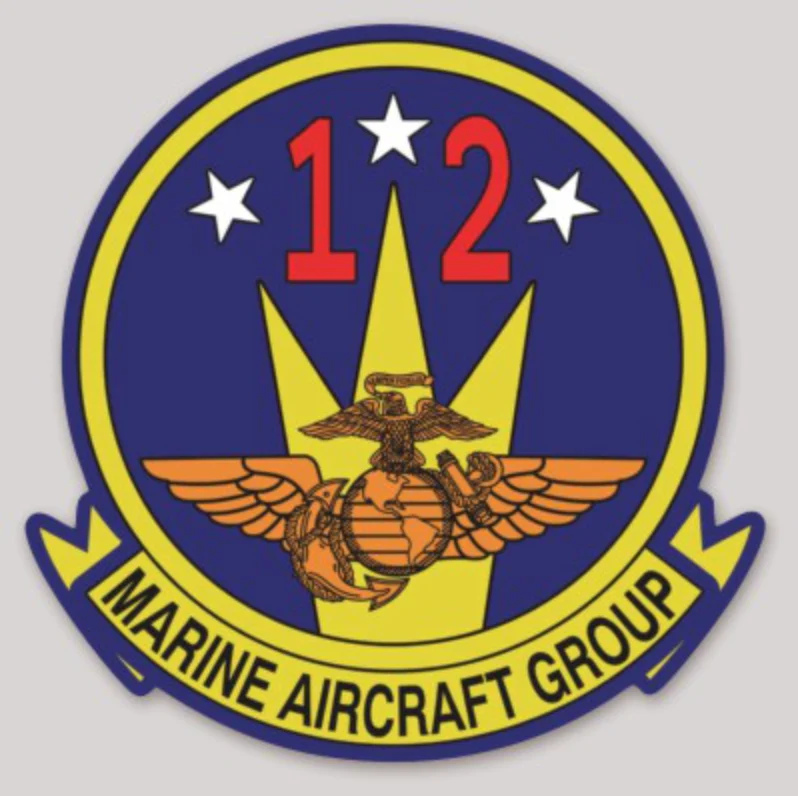 Officially Licensed Marine Air Group 12 Sticker