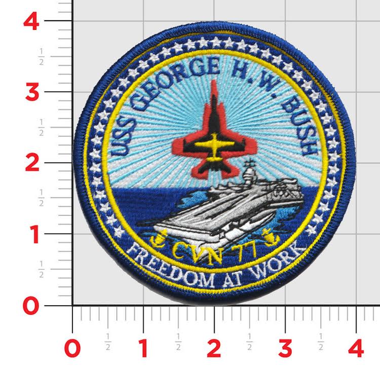 Officially Licensed US Navy USS George H.W. Bush CVN-77 patch