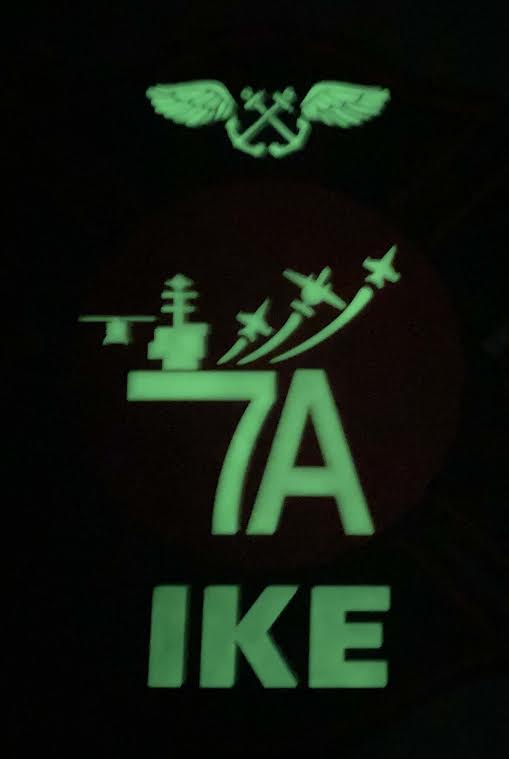 USS Eisenhower Ship's crew 7A Firefighters PVC Patch