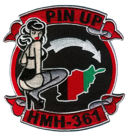 Official HMH-361 Full Color Pin-up Patch