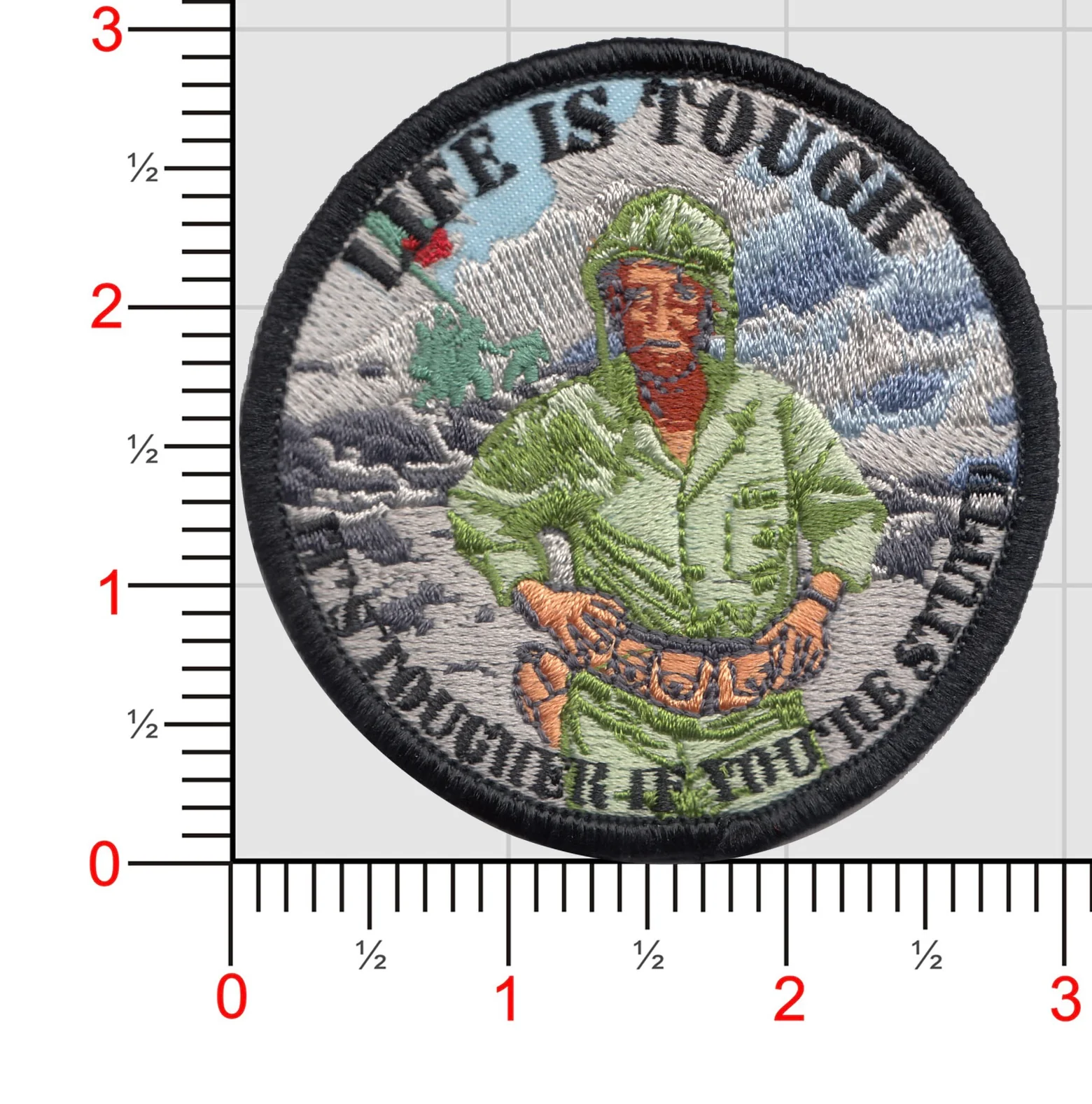 John Wayne Life is Tough, It's Tougher If You're Stupid Patch