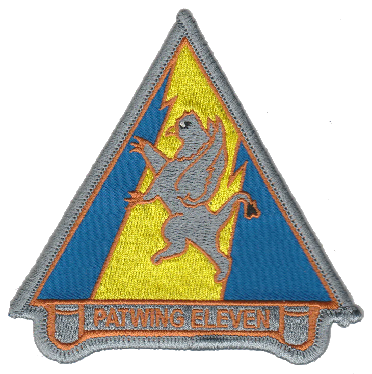 Officially Licensed US Navy Patrol Wing 11 Patch