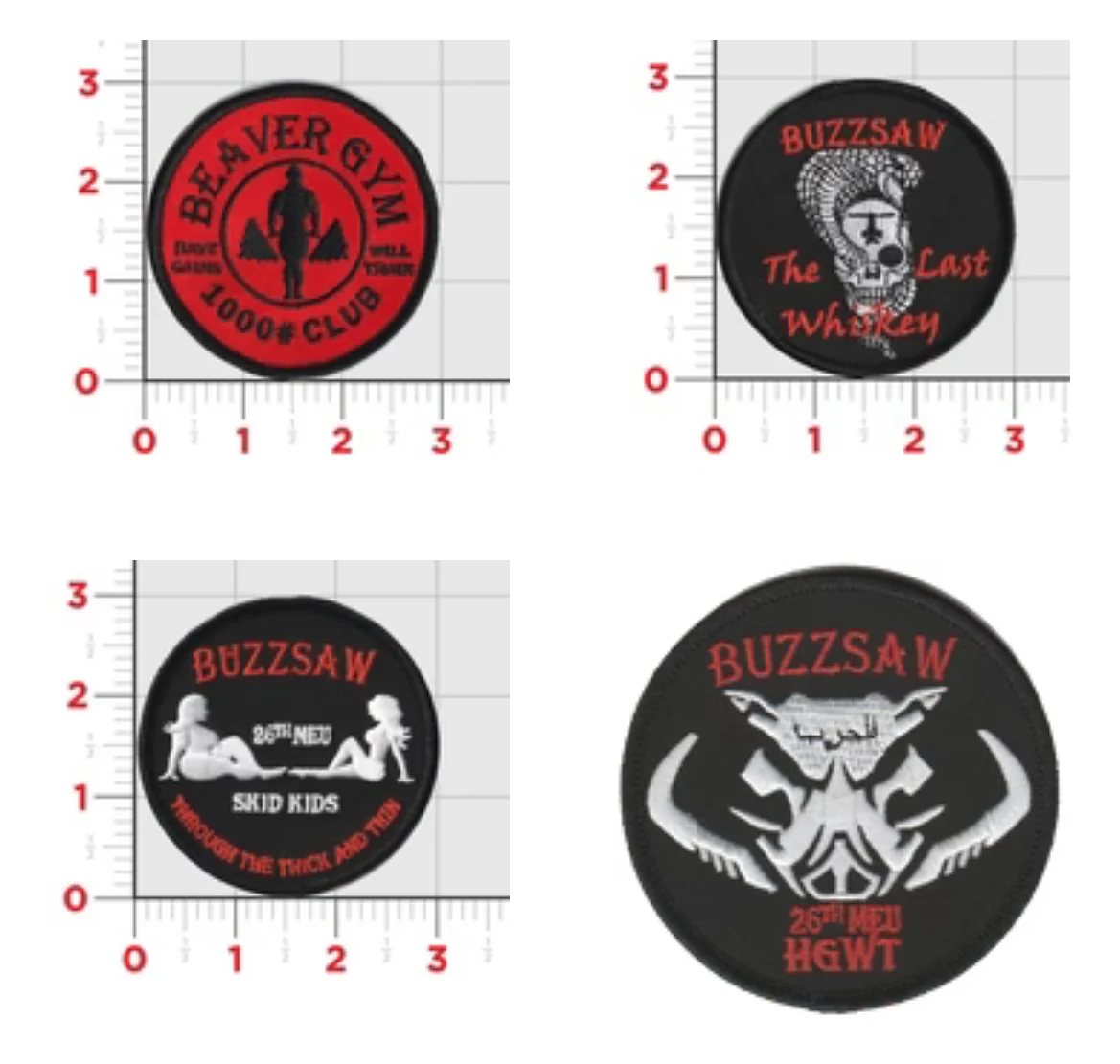 Official HMLA-167 26th MEU DET B Patches