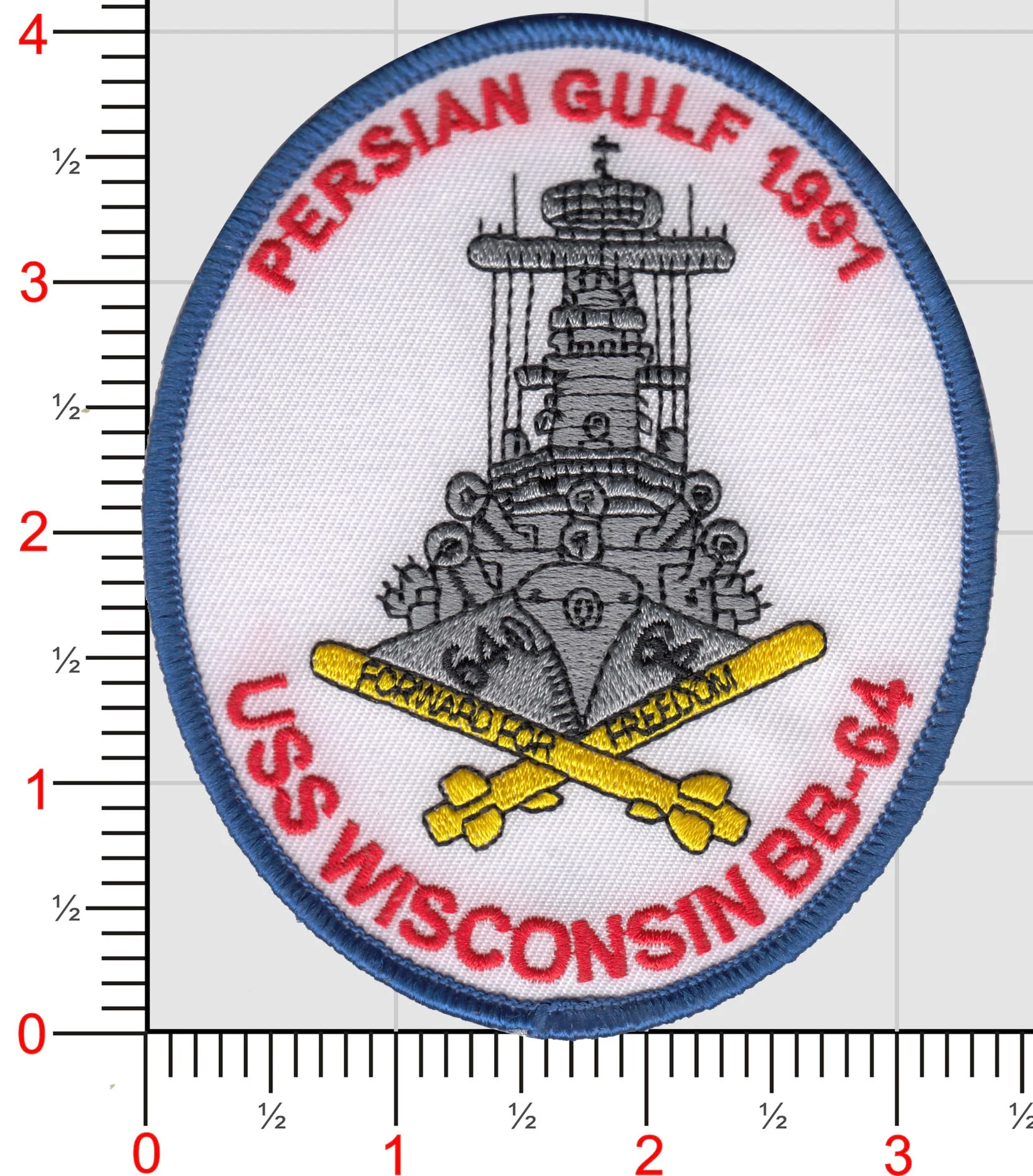 USS Wisconsin-Desert Storm Patch