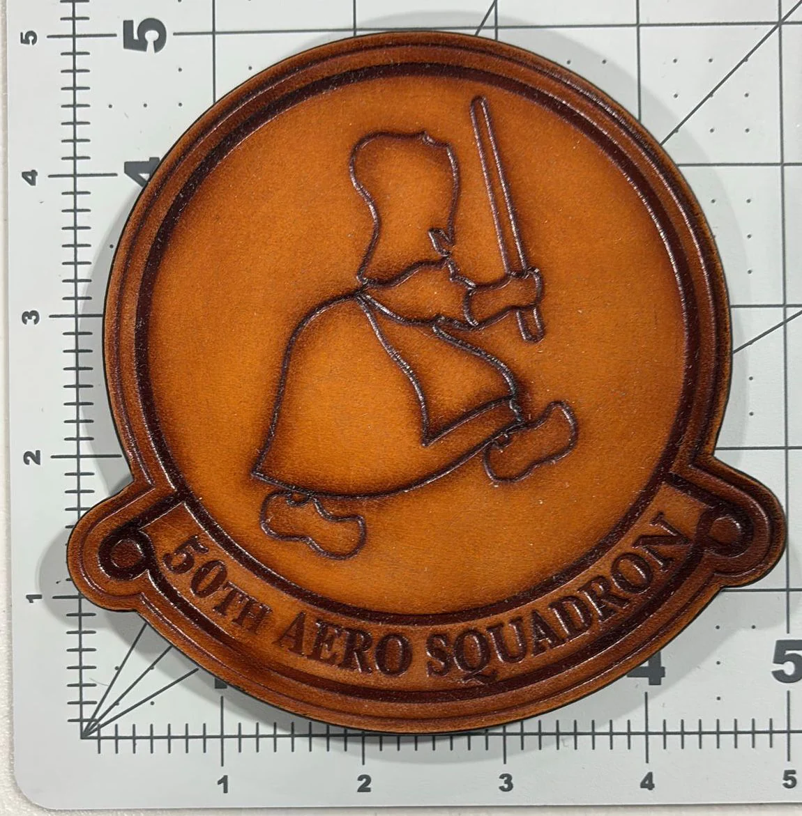 Official US Army Air Corps 50th Aero Squadron Leather Patch