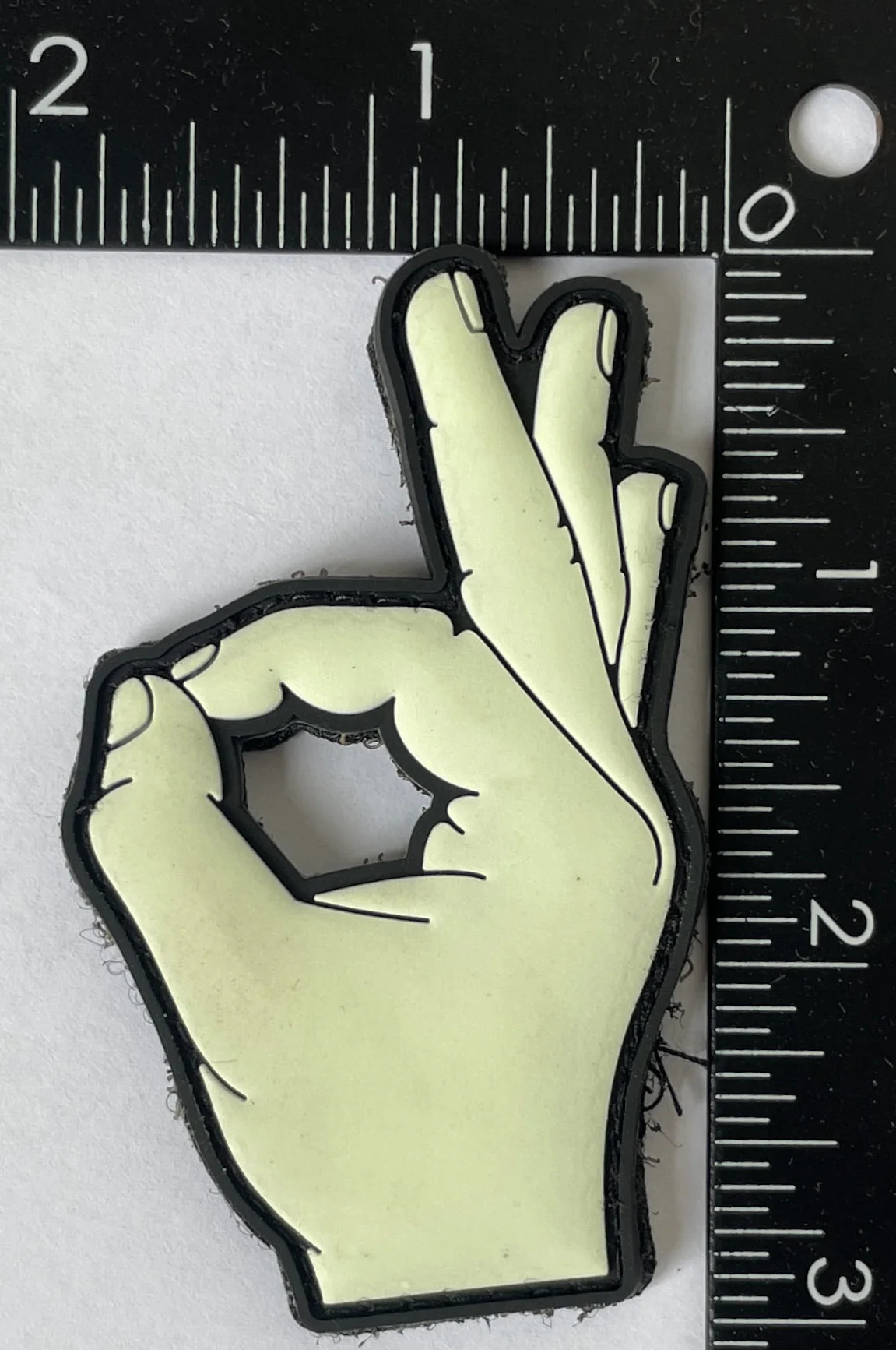 Gotcha! Circle Game PVC Glow in the Dark Patch