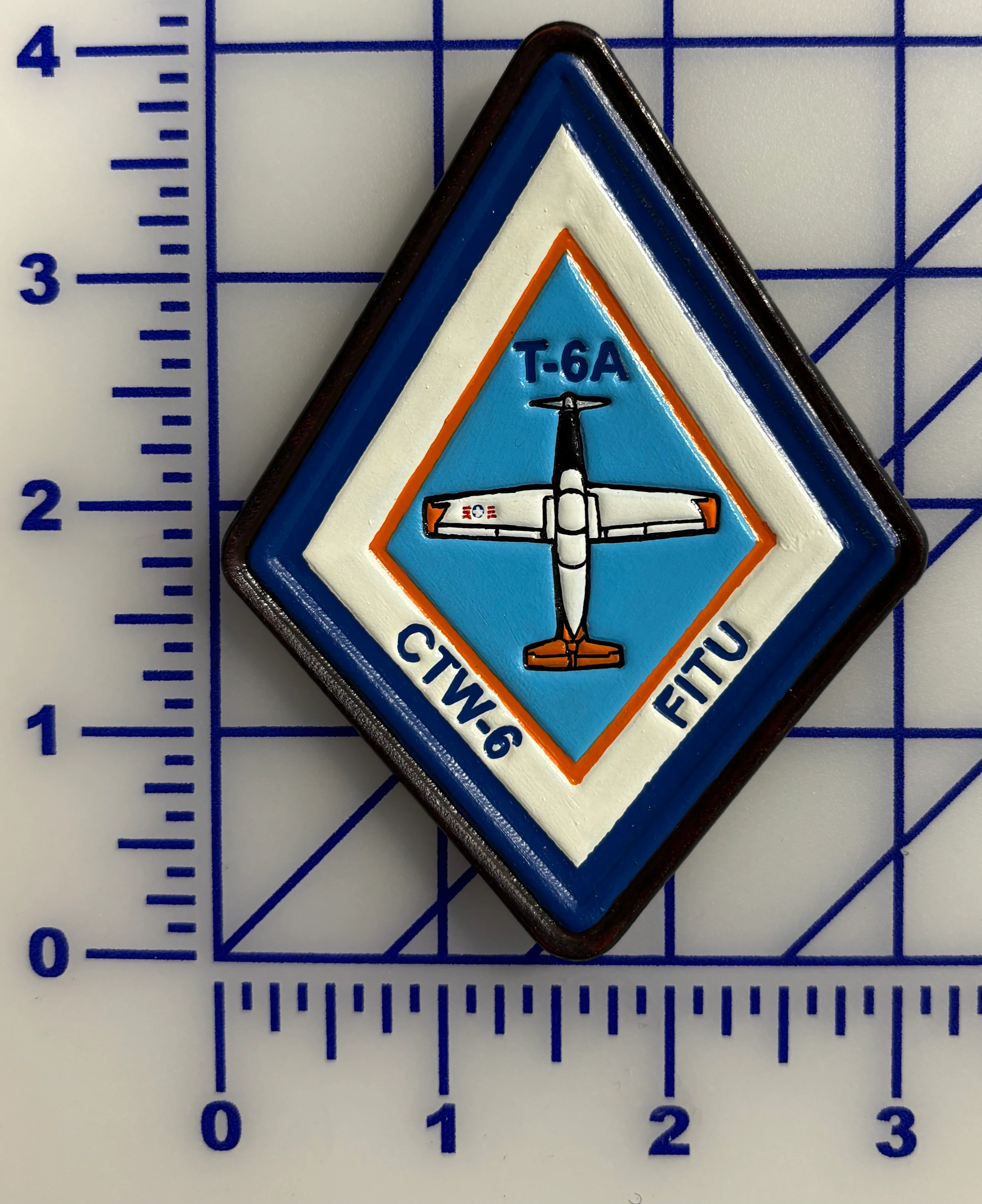 Officially Licensed Training Wing TW-6 FITU T-6A Leather Patch
