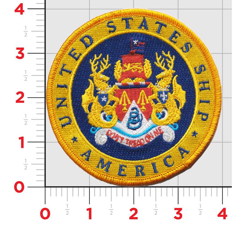 Officially Licensed US Navy USS America CN-66 Patch